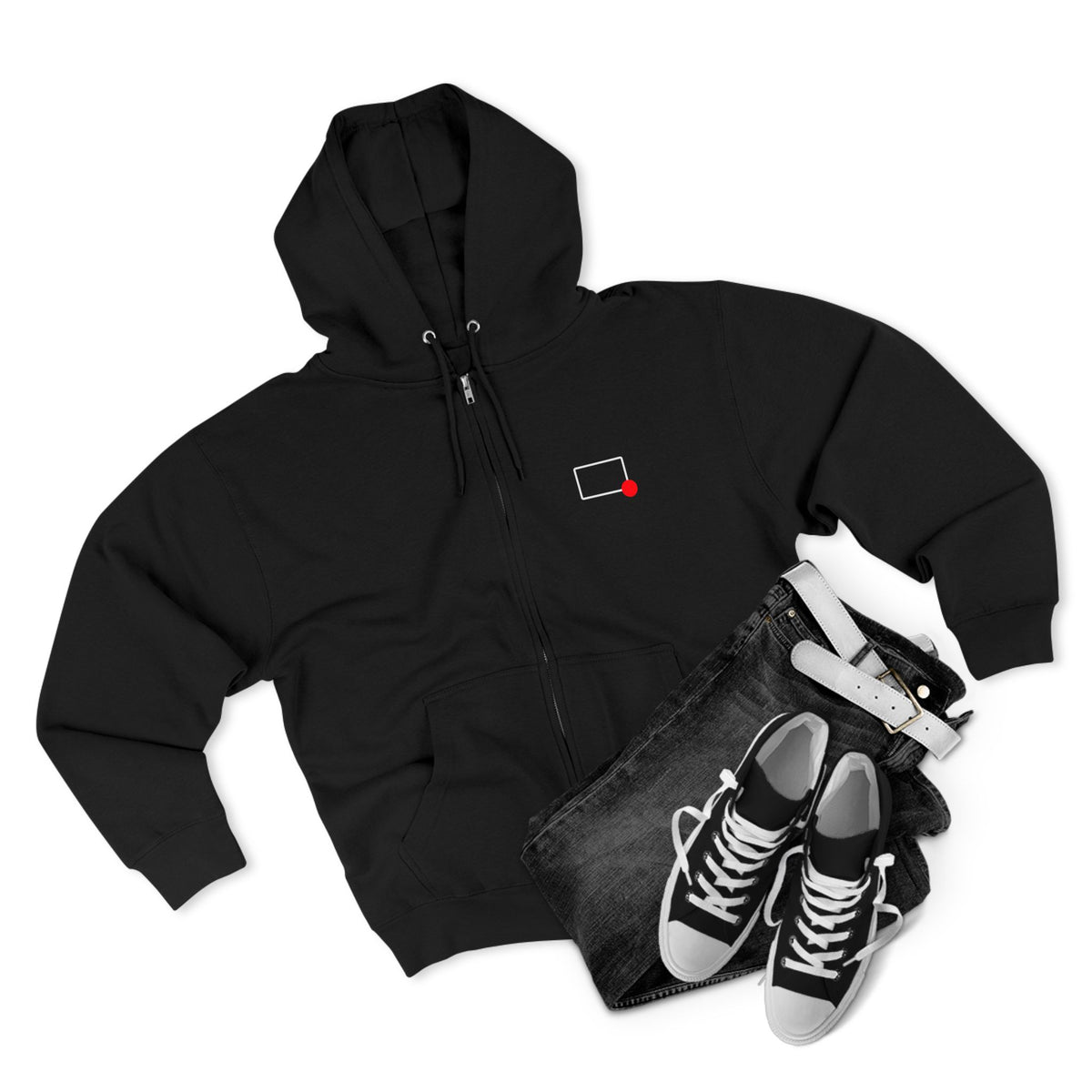 Rectangles Podcast Zip Hoodie