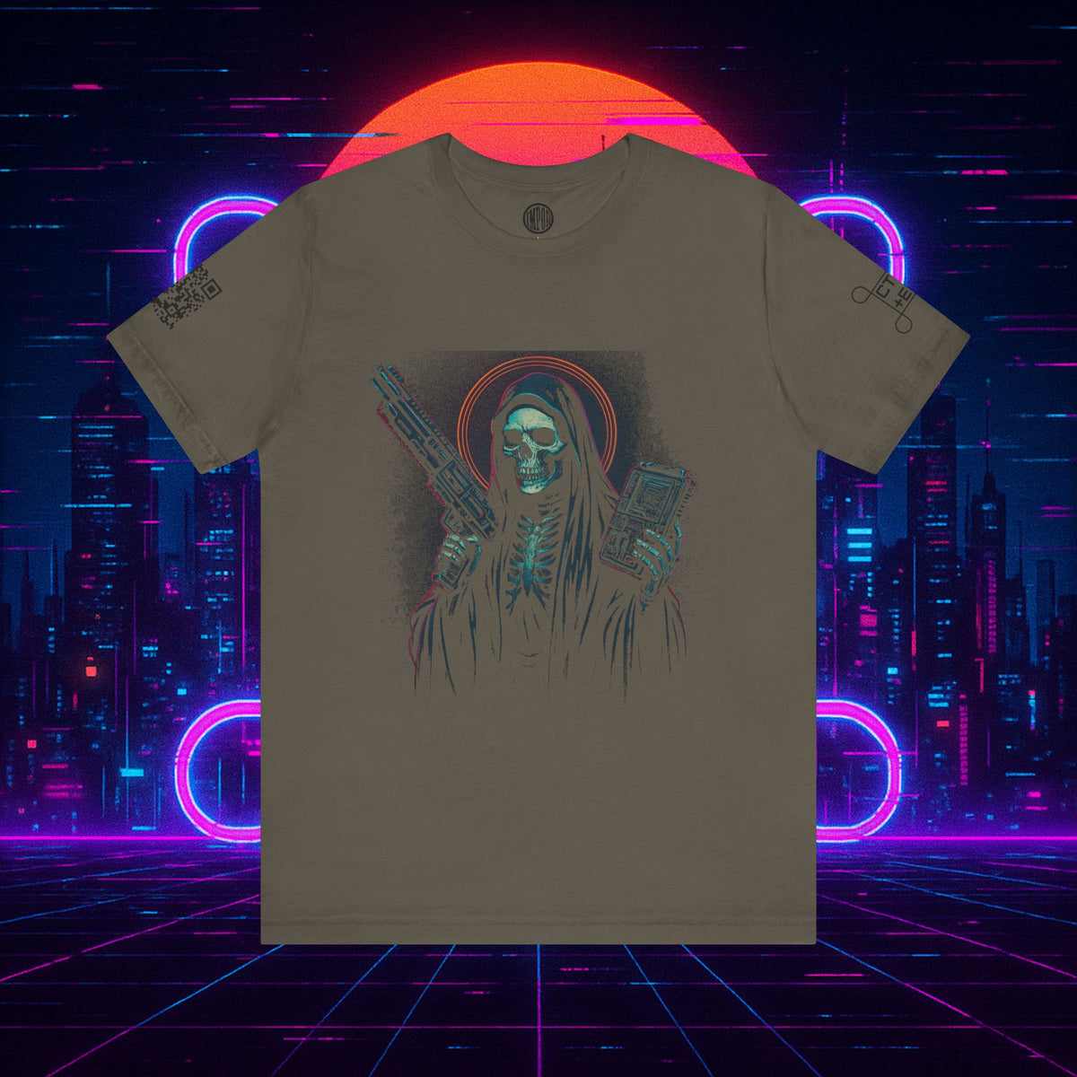 Cyberpunk Santa Muerte 2085 Tee