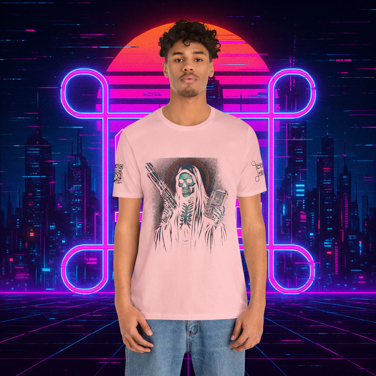 Cyberpunk Santa Muerte 2085 Tee