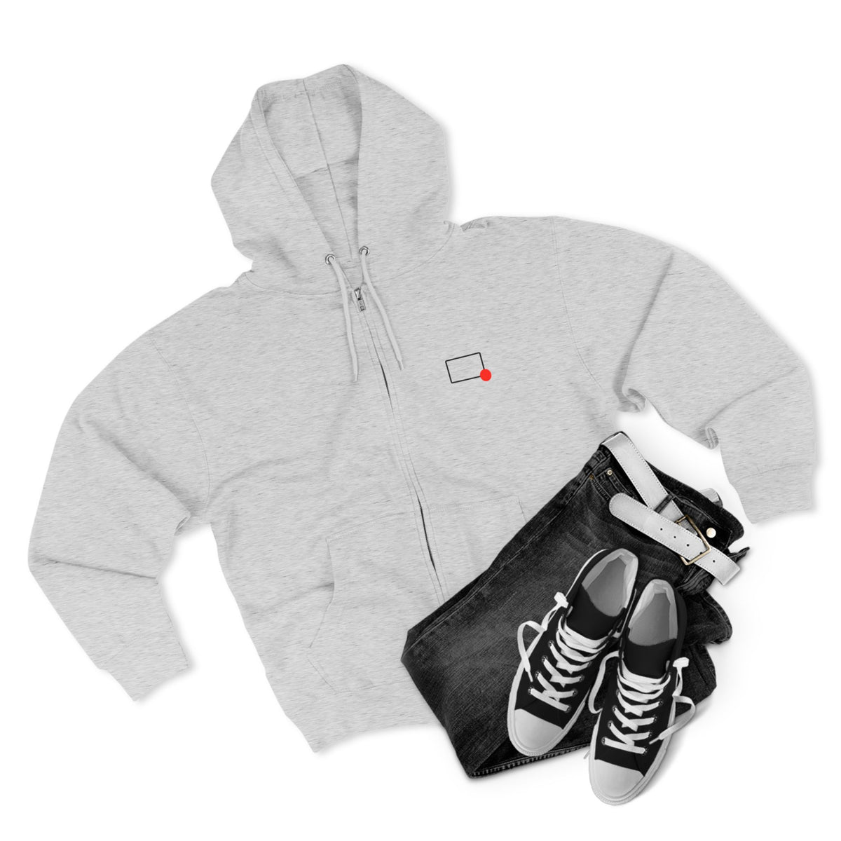 Rectangles Podcast Zip Hoodie