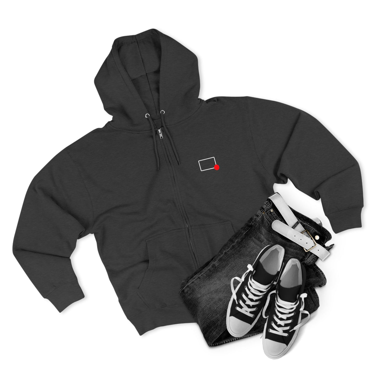 Rectangles Podcast Zip Hoodie