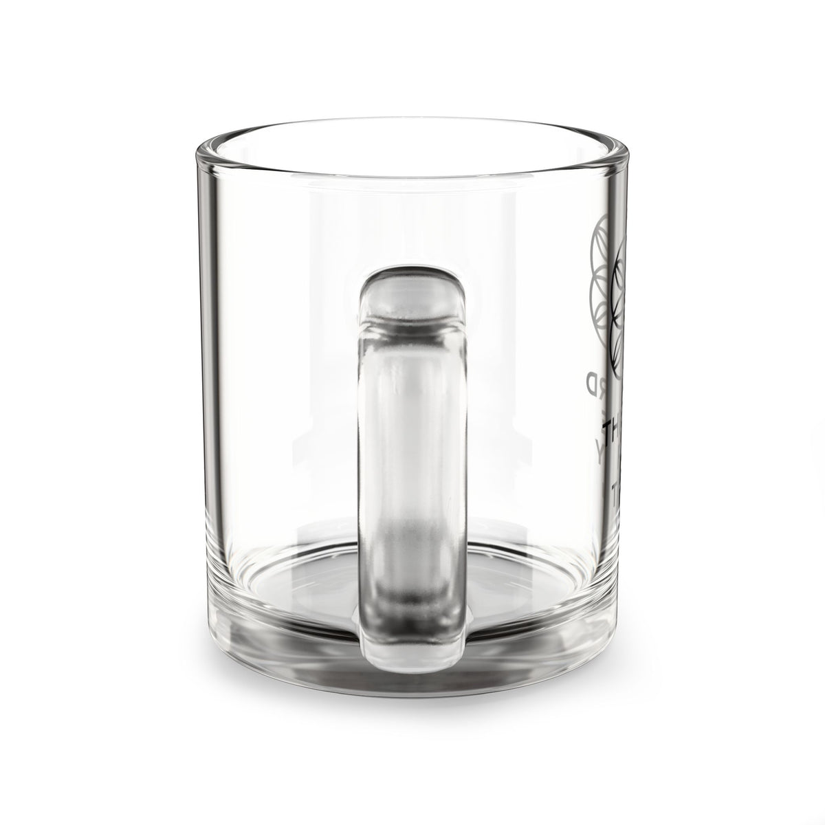 Third Place Theory Clear Glass Coffee/Tea Mug  10oz