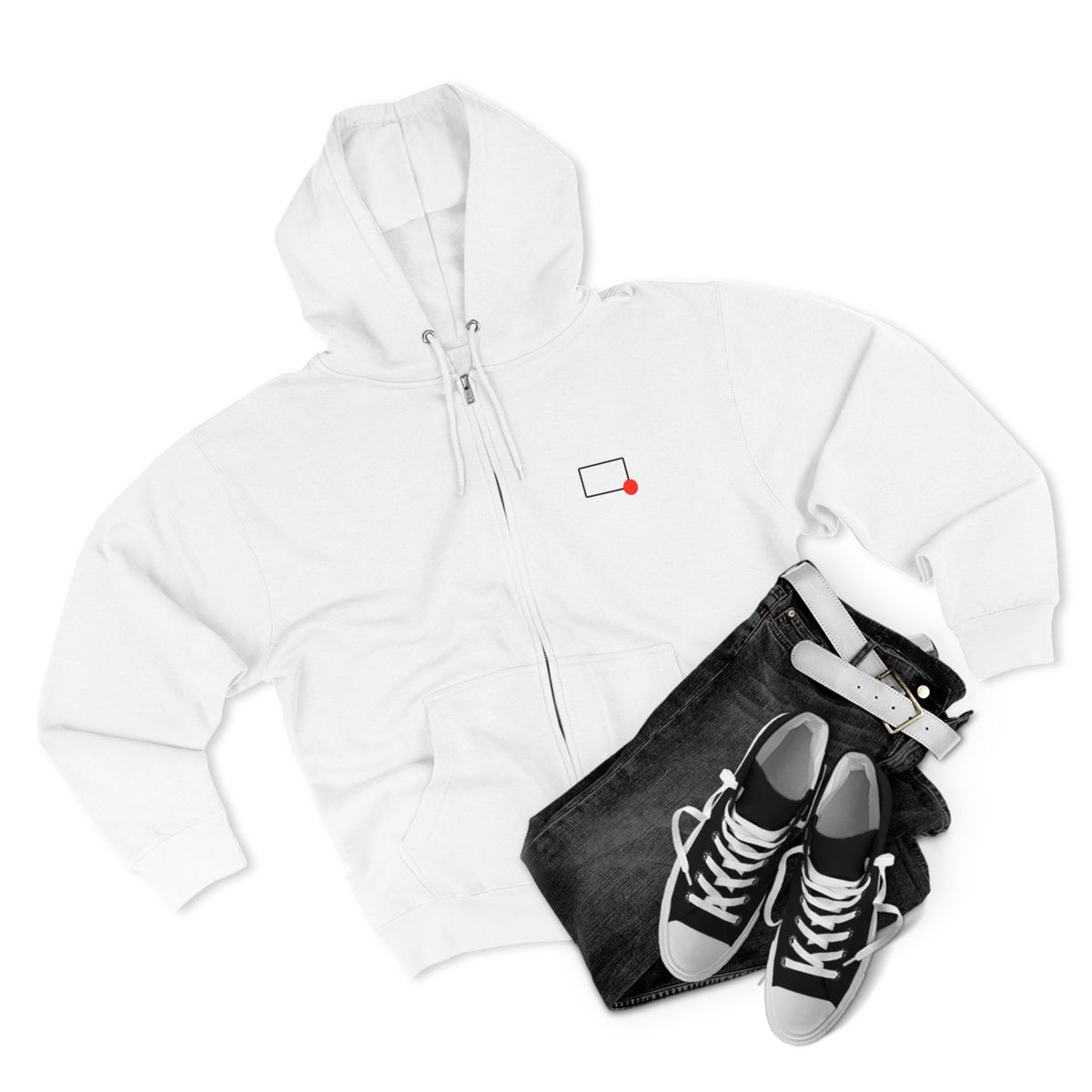 Rectangles Podcast Zip Hoodie