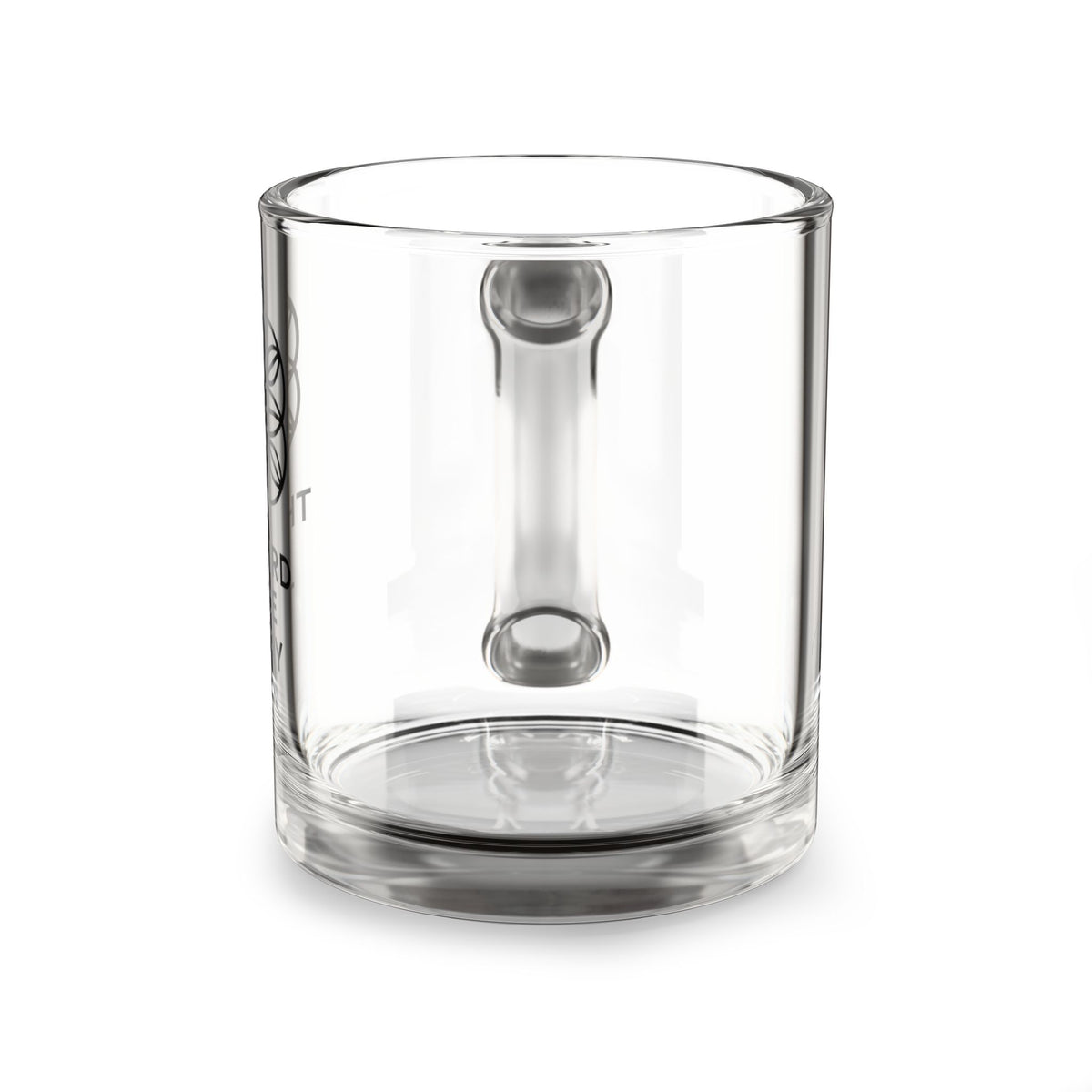 Third Place Theory Clear Glass Coffee/Tea Mug  10oz