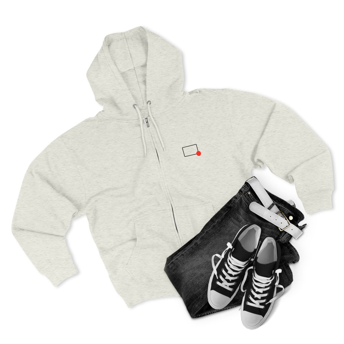 Rectangles Podcast Zip Hoodie