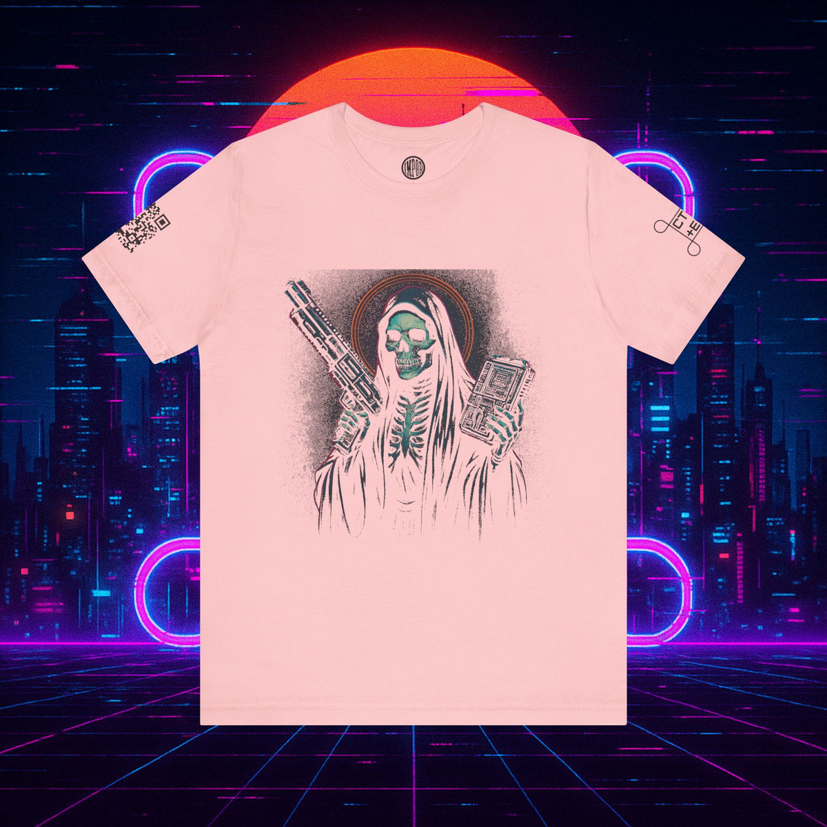 Cyberpunk Santa Muerte 2085 Tee